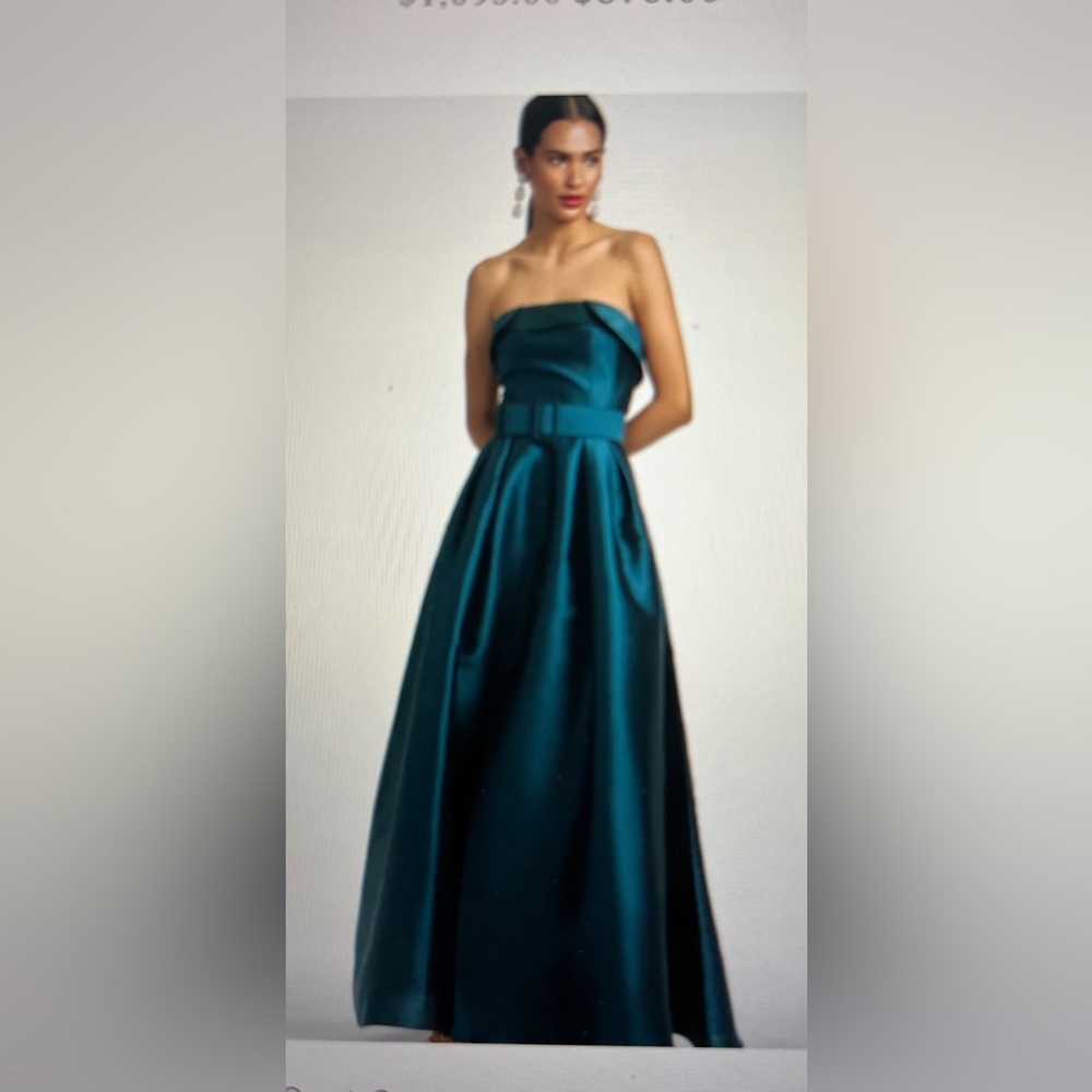 Sachin & Babi Ceri gown Deep Teal.$290